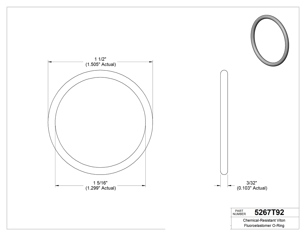 Technical drawing - 5267T92